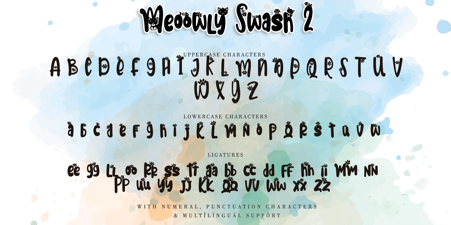 Example font Meoowly #4